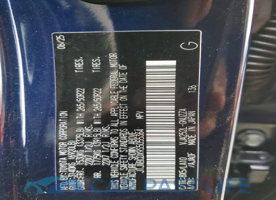 JTJVBCDX9S5055364# 14