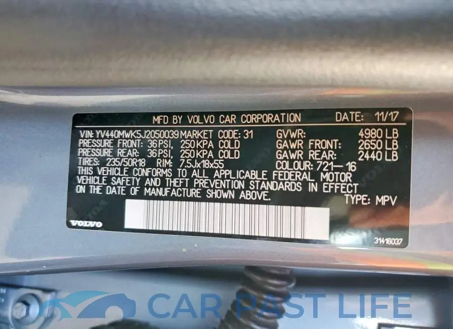 YV440MWK5J2050039# 14