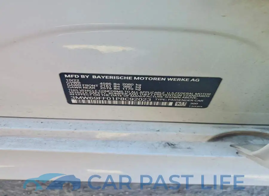 3MW69FF01P8C92023# 12