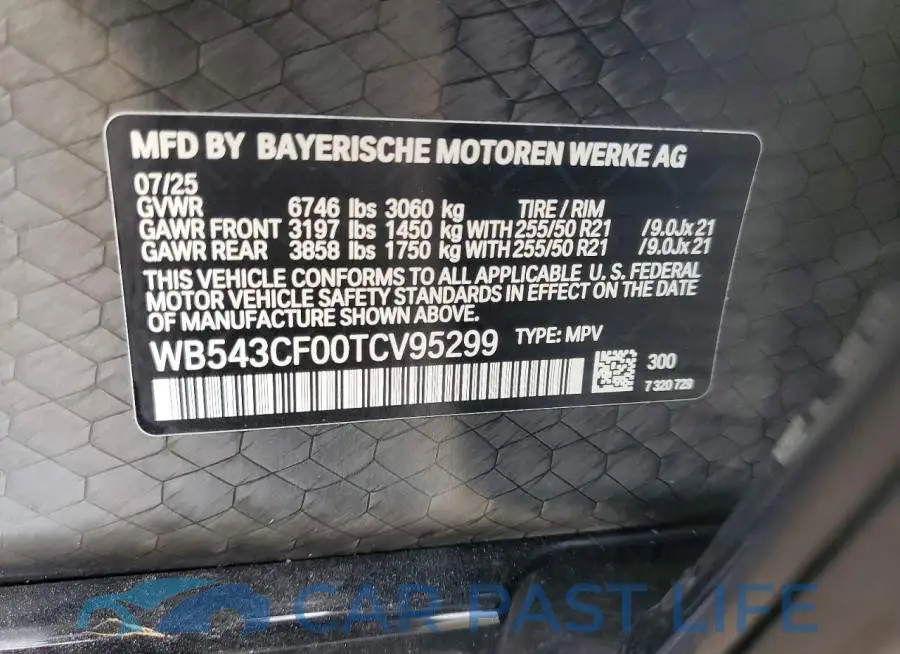 WB543CF00TCV95299# 13