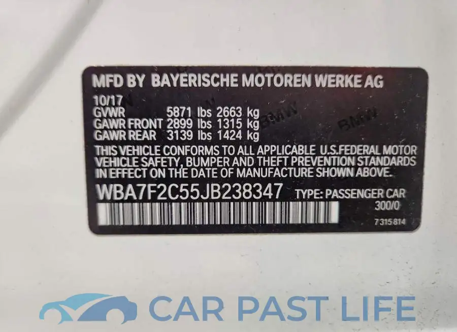 WBA7F2C55JB238347# 12