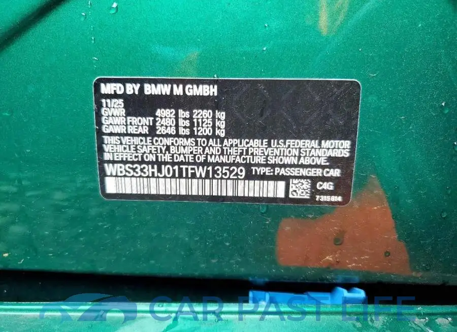 WBS33HJ01TFW13529# 12