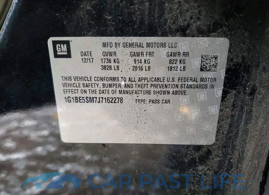 1G1BE5SM7J7162278# 12