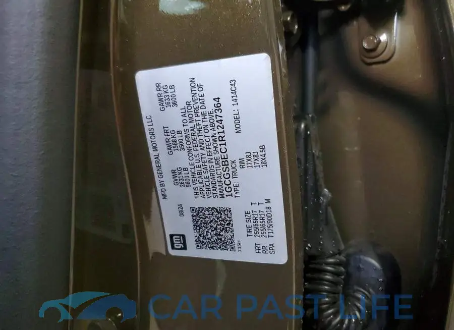 1GCGSBEC1R1247364# 12