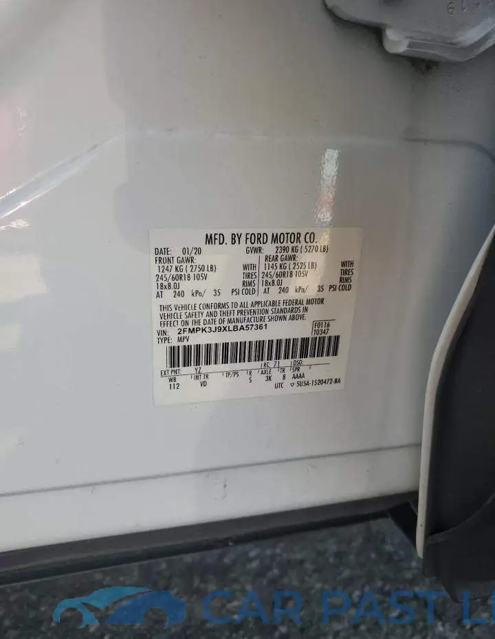 2FMPK3J9XLBA57361# 12