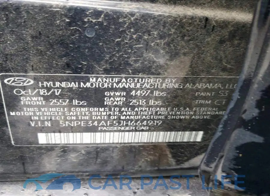 5NPE34AF5JH664919# 12