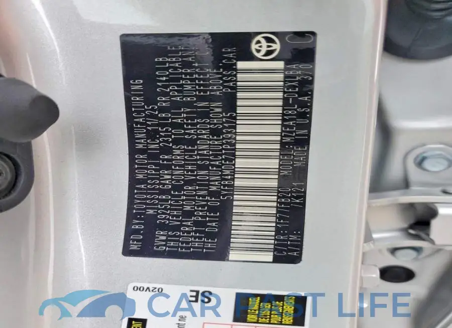 5YFB4MDE7TP393175# 13