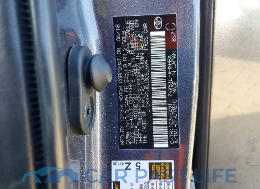 JTDKARFU8J3062699# 12