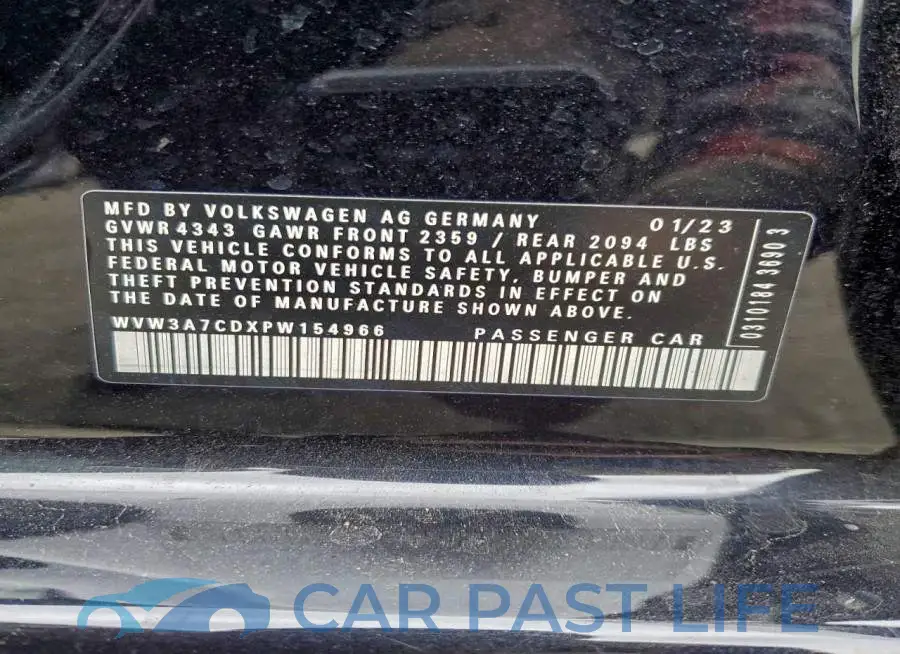 WVW3A7CDXPW154966# 12