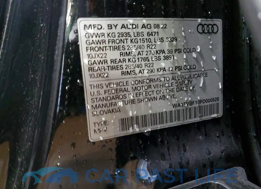 WA1FVBF18PD000526# 13
