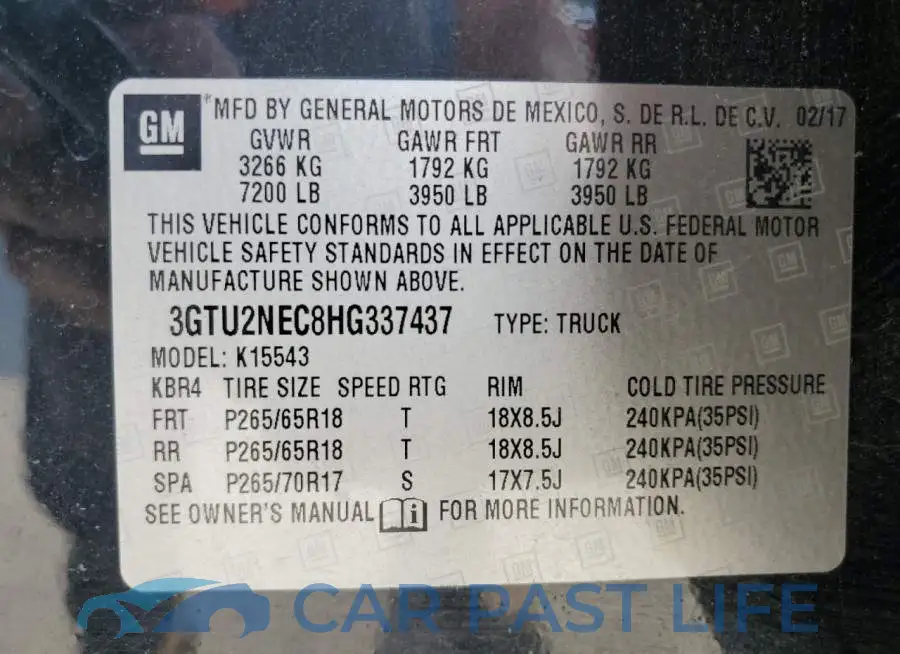 3GTU2NEC8HG337437# 12