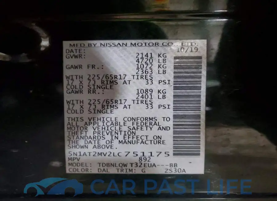 5N1AT2MV2LC751175# 14