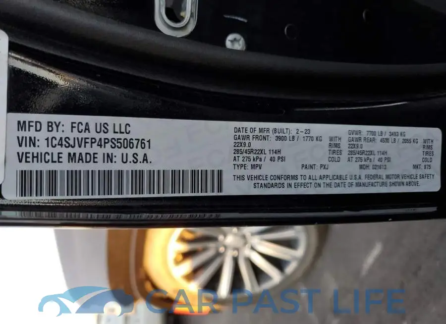 1C4SJVFP4PS506761# 14