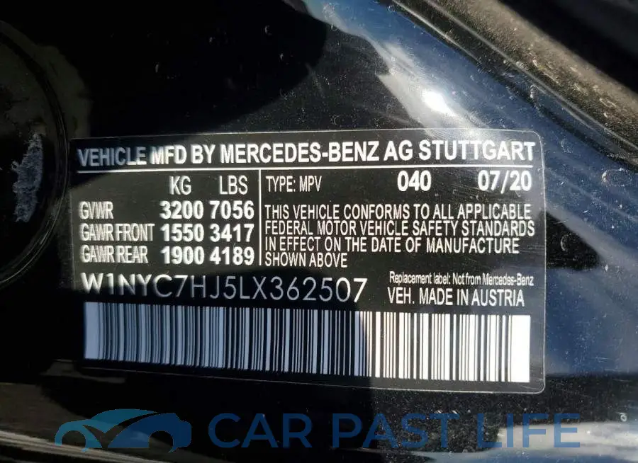 W1NYC7HJ5LX362507# 13
