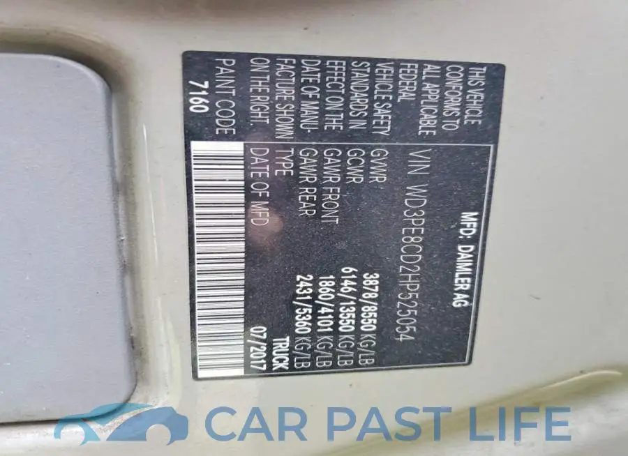 WD3PE8CD2HP525054# 14