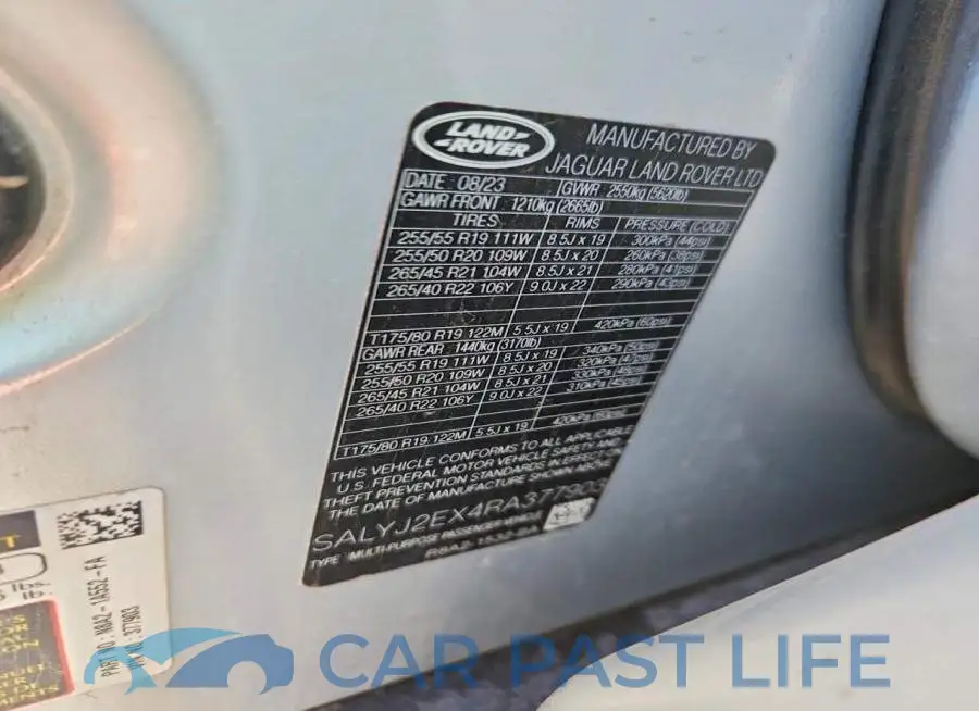 SALYJ2EX4RA377903# 13