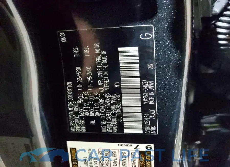JTJTBCDX8R5019280# 14
