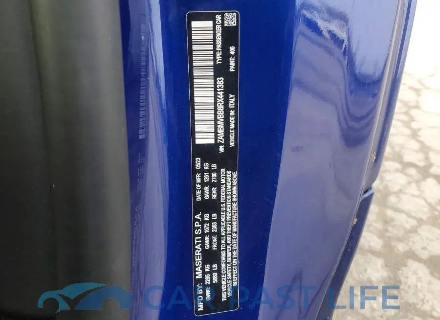 ZAMBMVBB8RX441383# 12