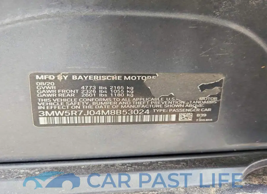 3MW5R7J04M8B53024# 12