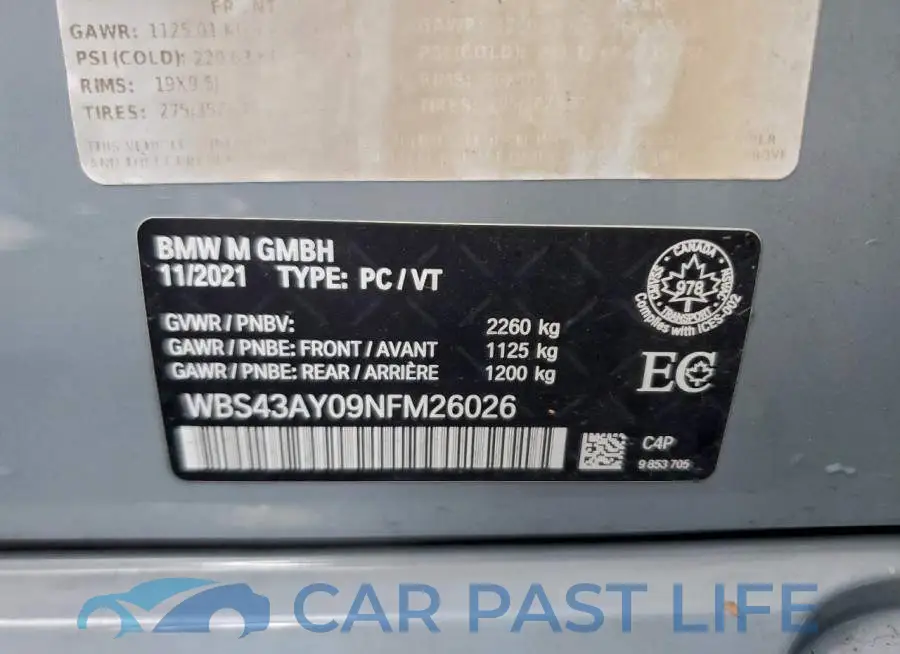 WBS43AY09NFM26026# 12
