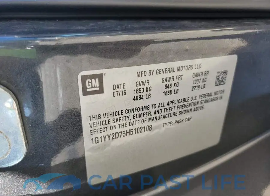 1G1YY2D75H5102108# 12