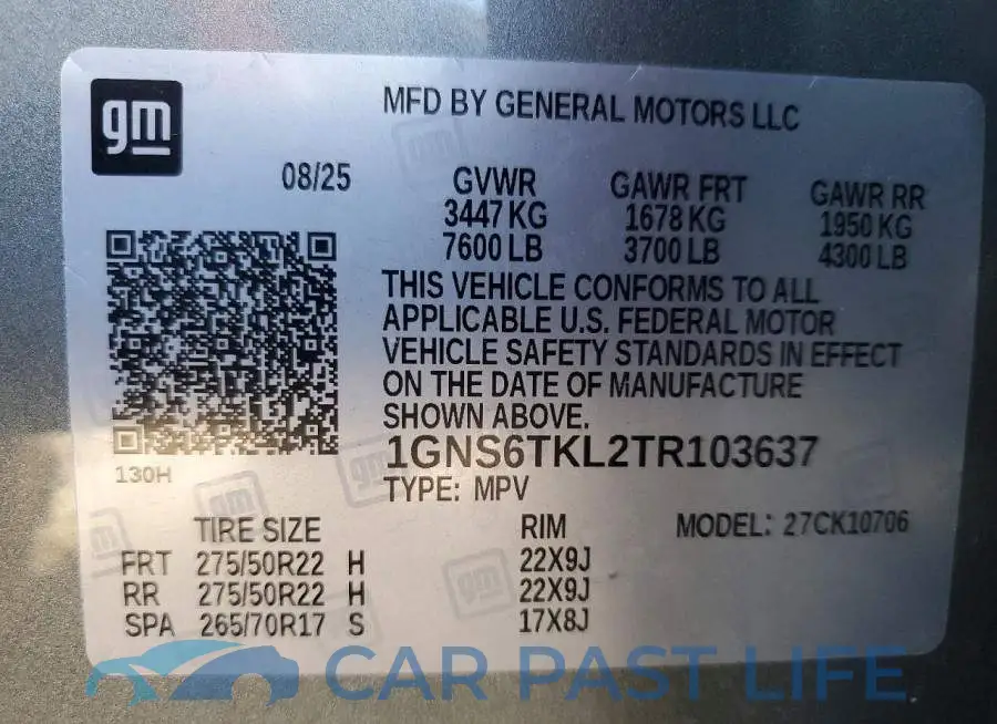 1GNS6TKL2TR103637# 14