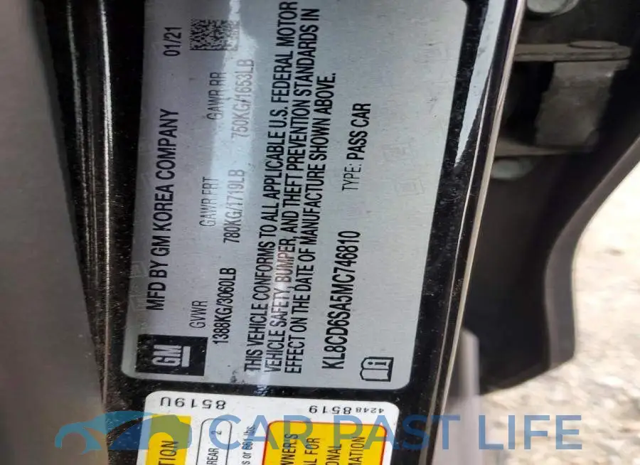 KL8CD6SA5MC746810# 12