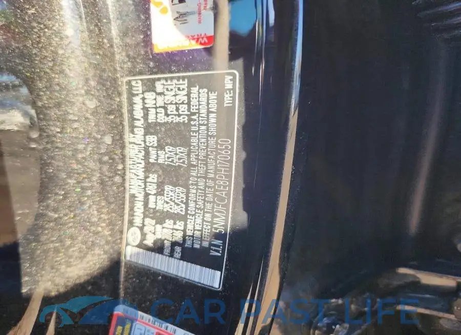5NMJFCAE8PH170650# 13