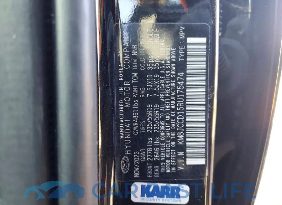 KM8JCCD15RU175474# 13