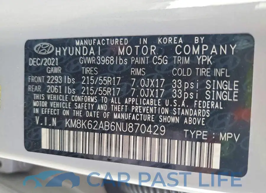 KM8K62AB6NU870429# 12