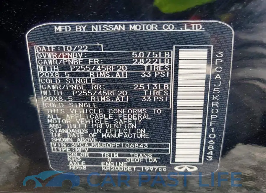 3PCAJ5KR0PF106843# 13