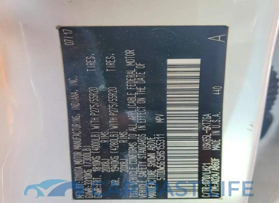5TDDW5G15HS155311# 13