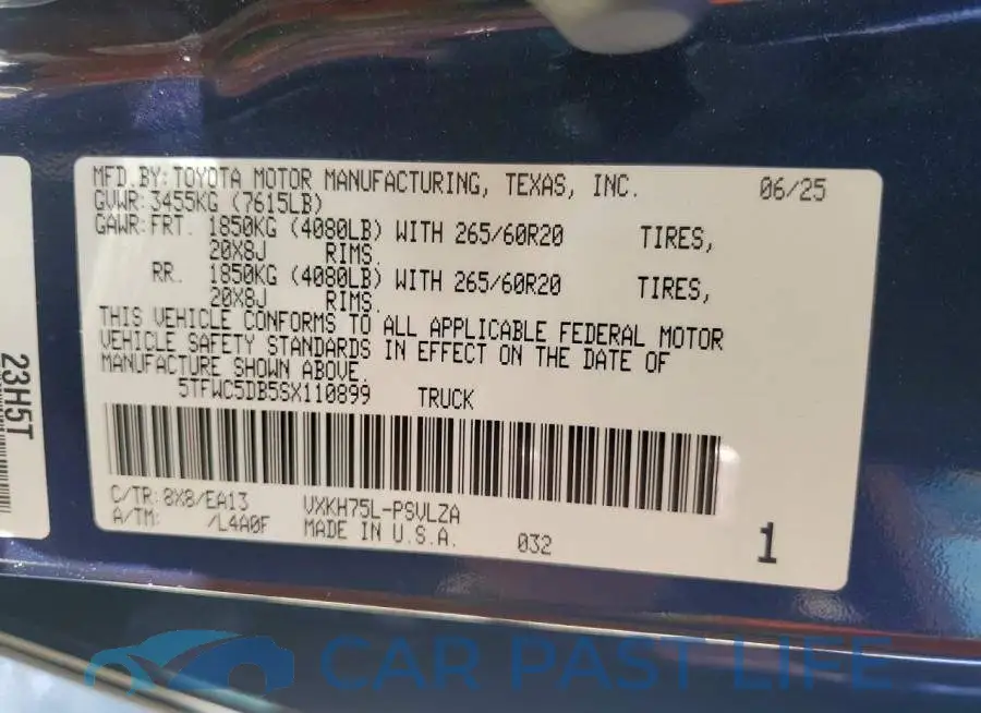 5TFWC5DB5SX110899# 13