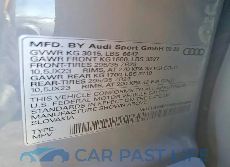 WU1ARBF18RD000696# 13