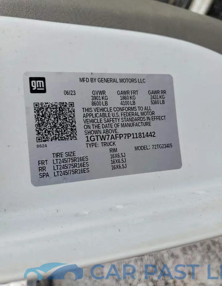 1GTW7AFP7P1181442# 13