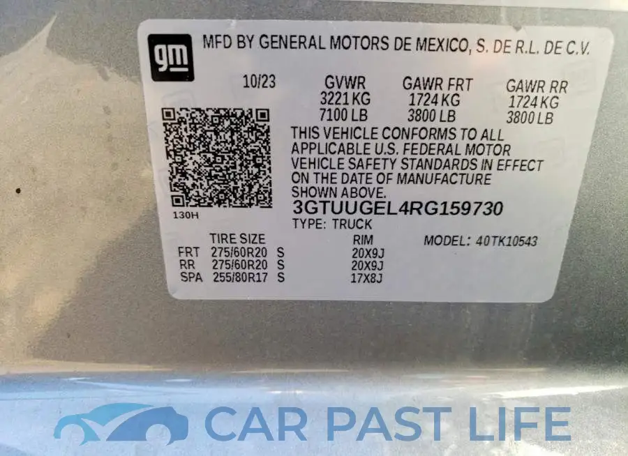 3GTUUGEL4RG159730# 12