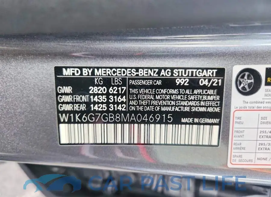 W1K6G7GB8MA046915# 12