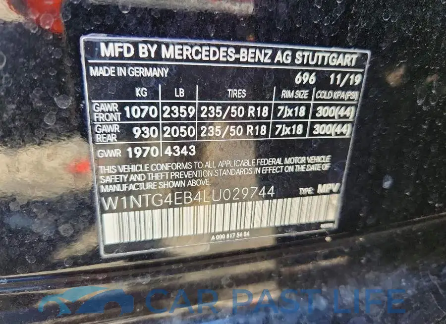 W1NTG4EB4LU029744# 12