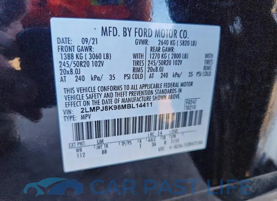 2LMPJ8K98MBL14411# 14