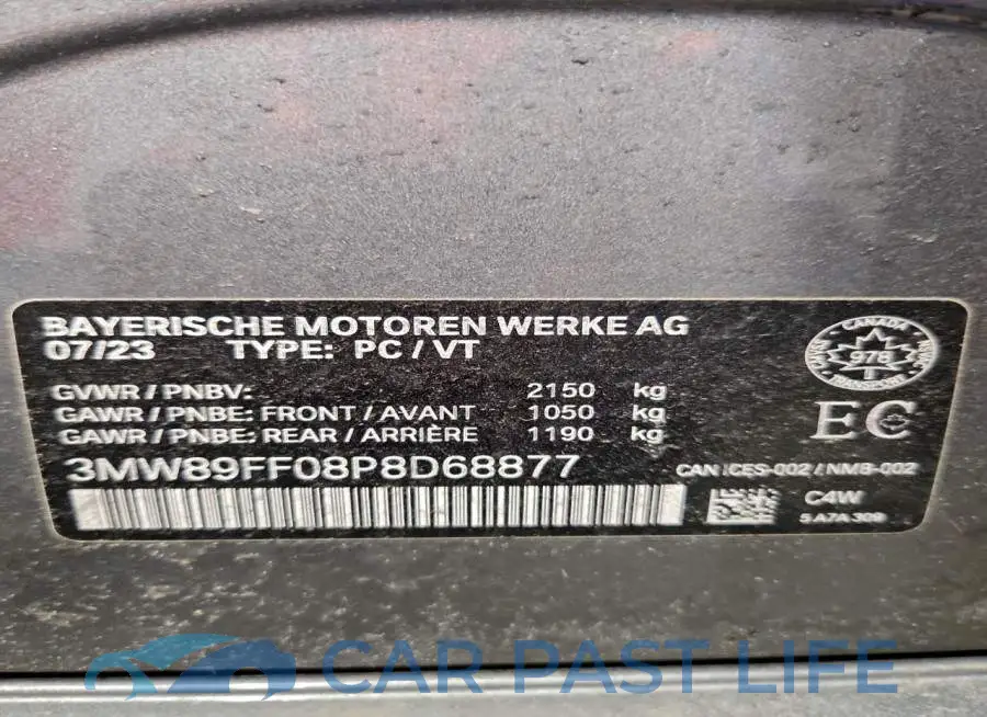 3MW89FF08P8D68877# 13
