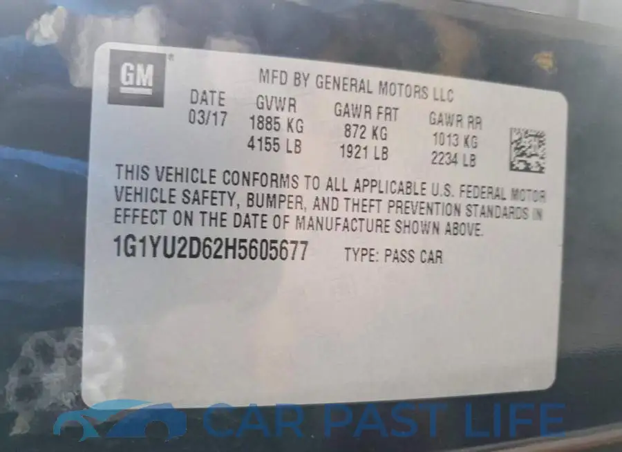1G1YU2D62H5605677# 12