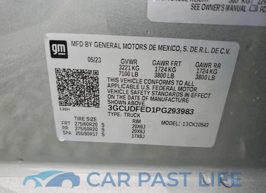 3GCUDFED1PG293983# 12