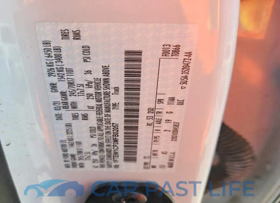 1FTEW1CP3MFB02057# 12