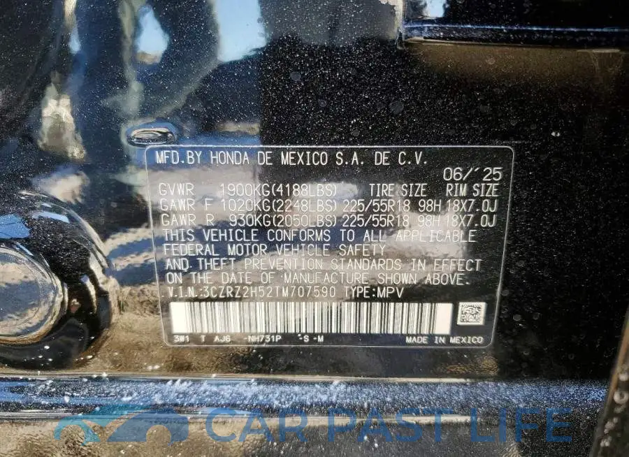 3CZRZ2H52TM707590# 12