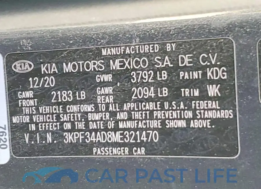 3KPF34AD8ME321470# 12