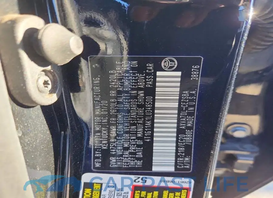 4T1G11AK1LU348500# 12