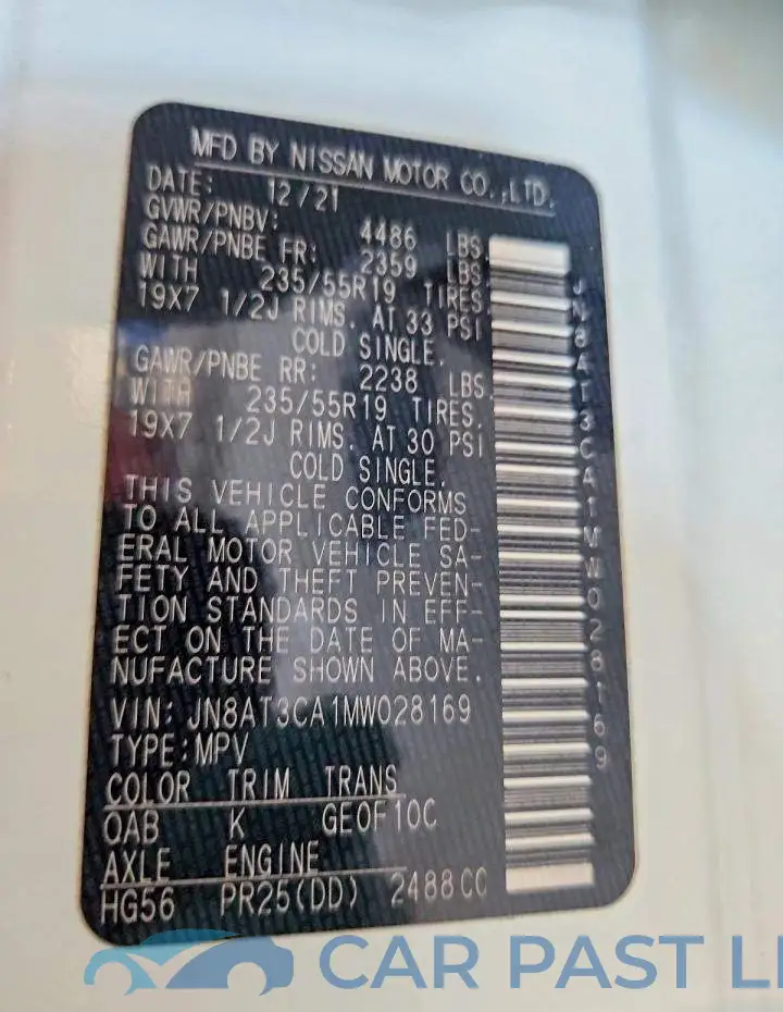 JN8AT3CA1MW028169# 14