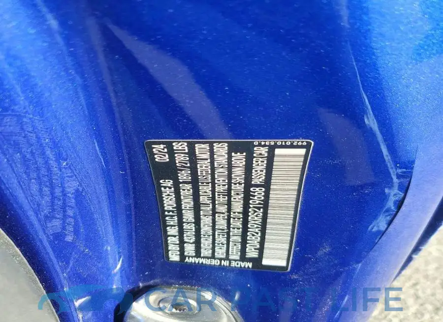 WP0AB2A9XRS219668# 13