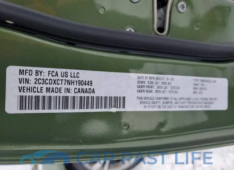 2C3CDXCT7NH190449# 12