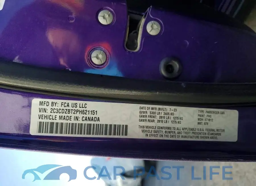 2C3CDZBT2PH621151# 12